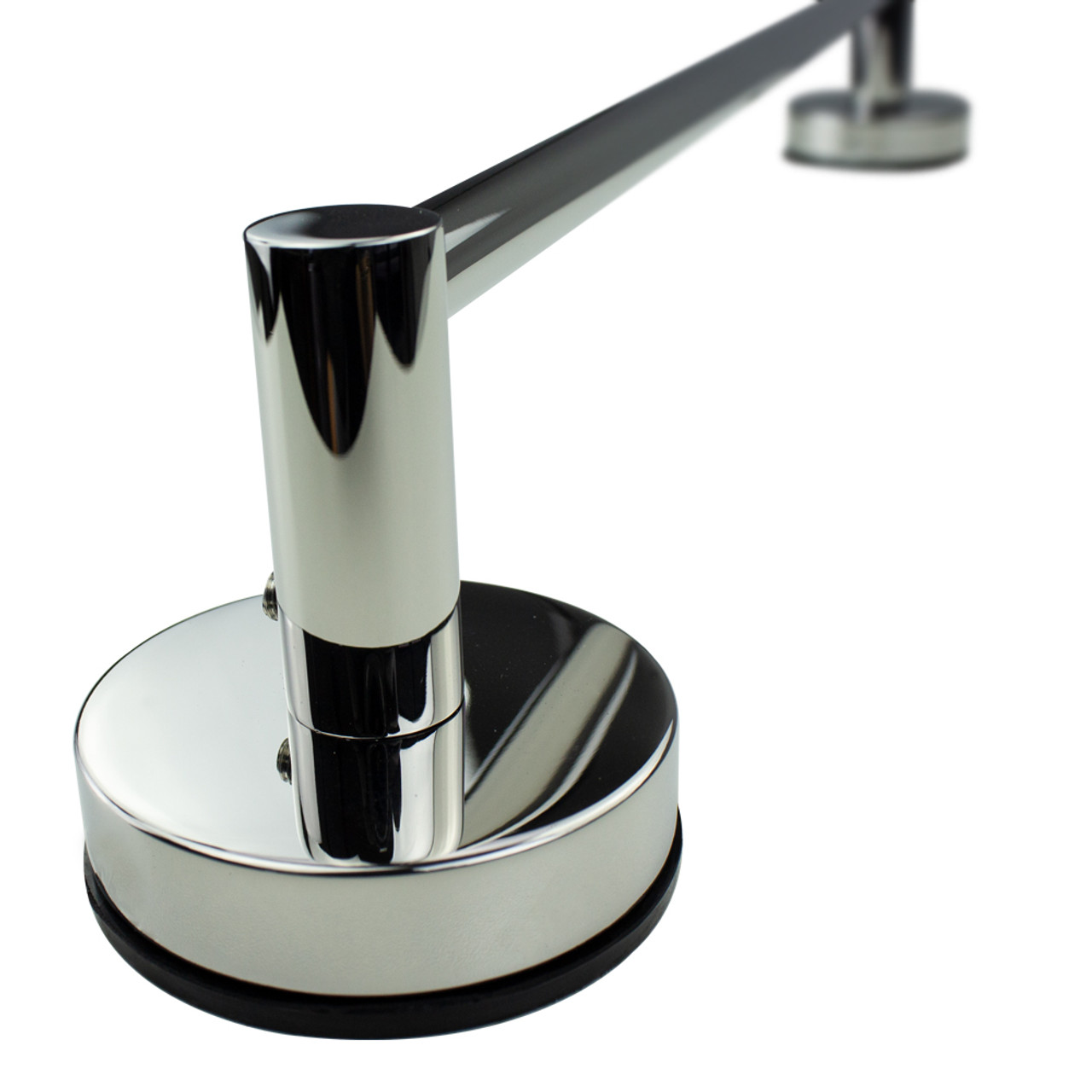 Transolid KA-CAR-4-PC 4-Piece Bathroom Accessory Kit Including a robe hook, a toilet paper holder, a towel ring, and a 24-in towel bar, in Polished Chrome