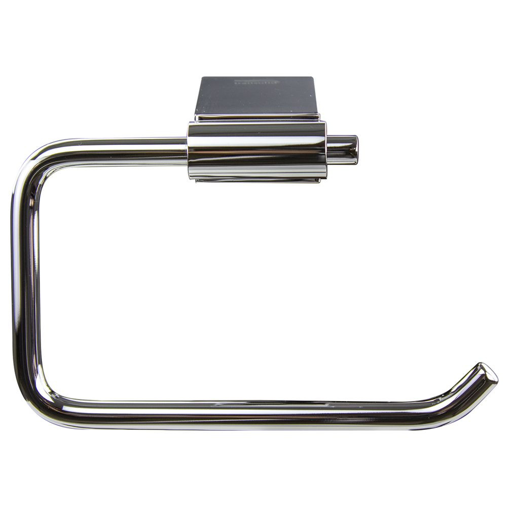 4-Piece Bathroom Accessory Kit Including a robe hook, a toilet paper holder, a towel ring, and a 24-in towel bar, in Polished Chrome