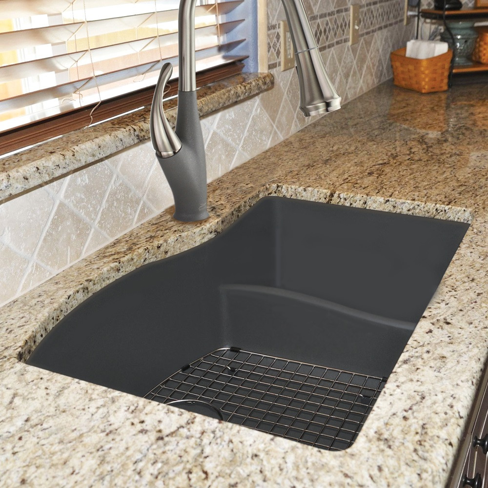 32" X 21" X 10" Double Offset Undermount Installation, In Grey