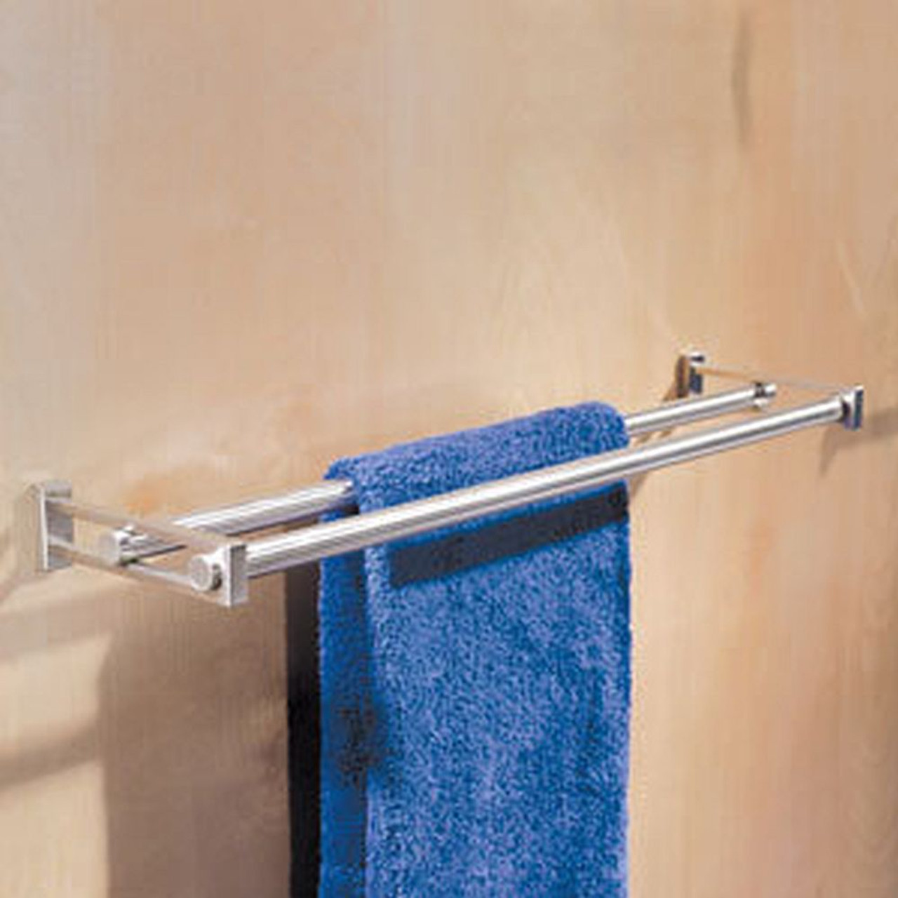 24in Tempered Replacement Glass Shelf in Polished Chrome 24in Tempered Replacement Glass Shelf in Polished Chrome