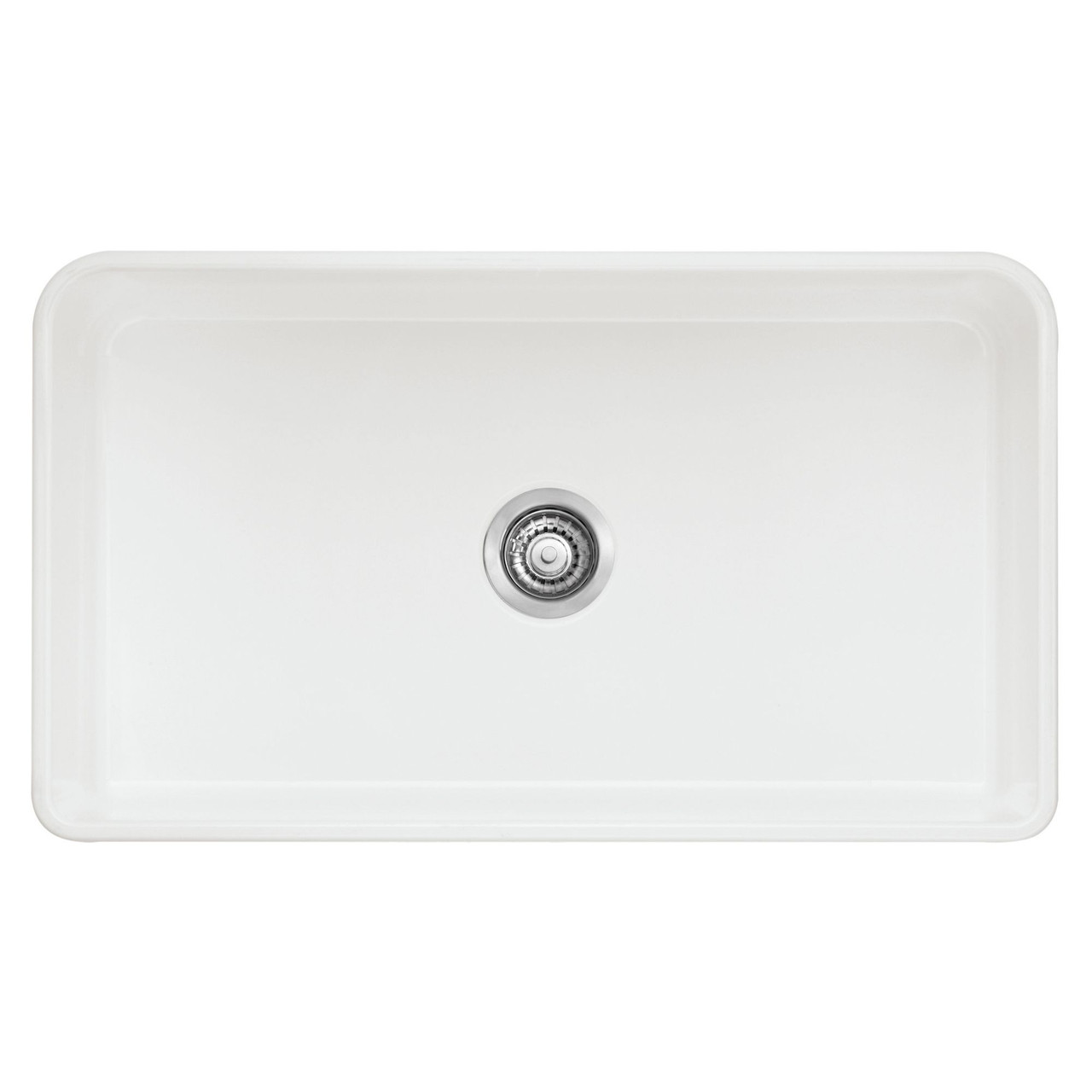 SINK 33X19 NHL SGL BWL 525012 WHITE APRON FRONT CERANA