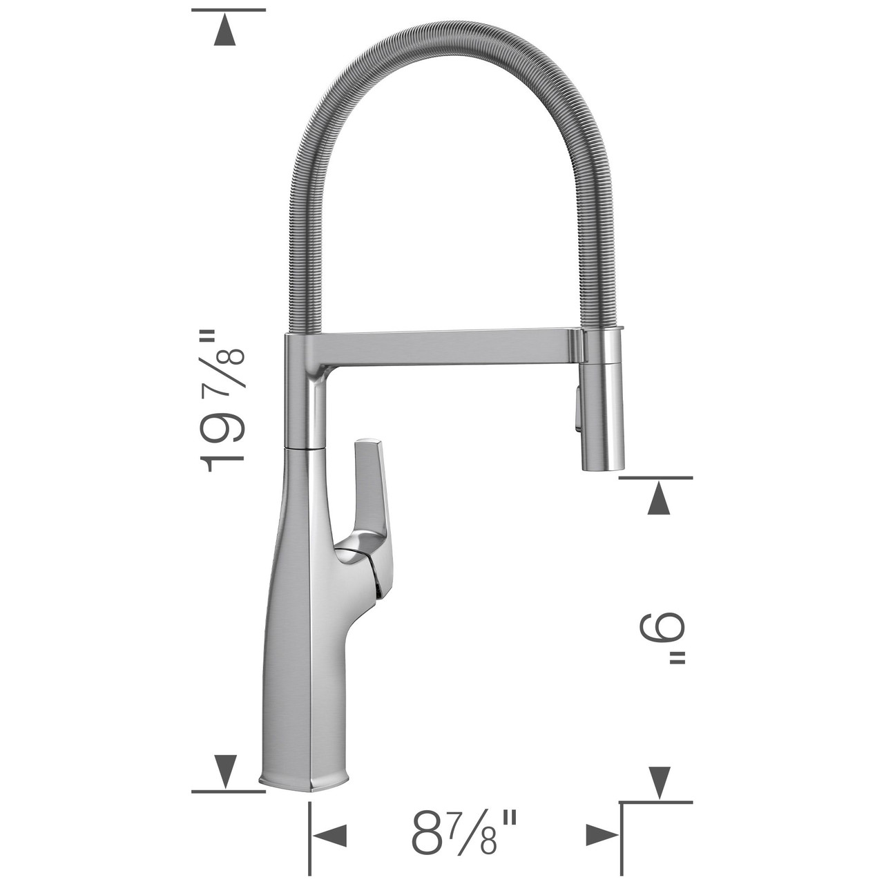 SINK FCT 442676 SF RIVANA SEMI-PRO 1.5gpm