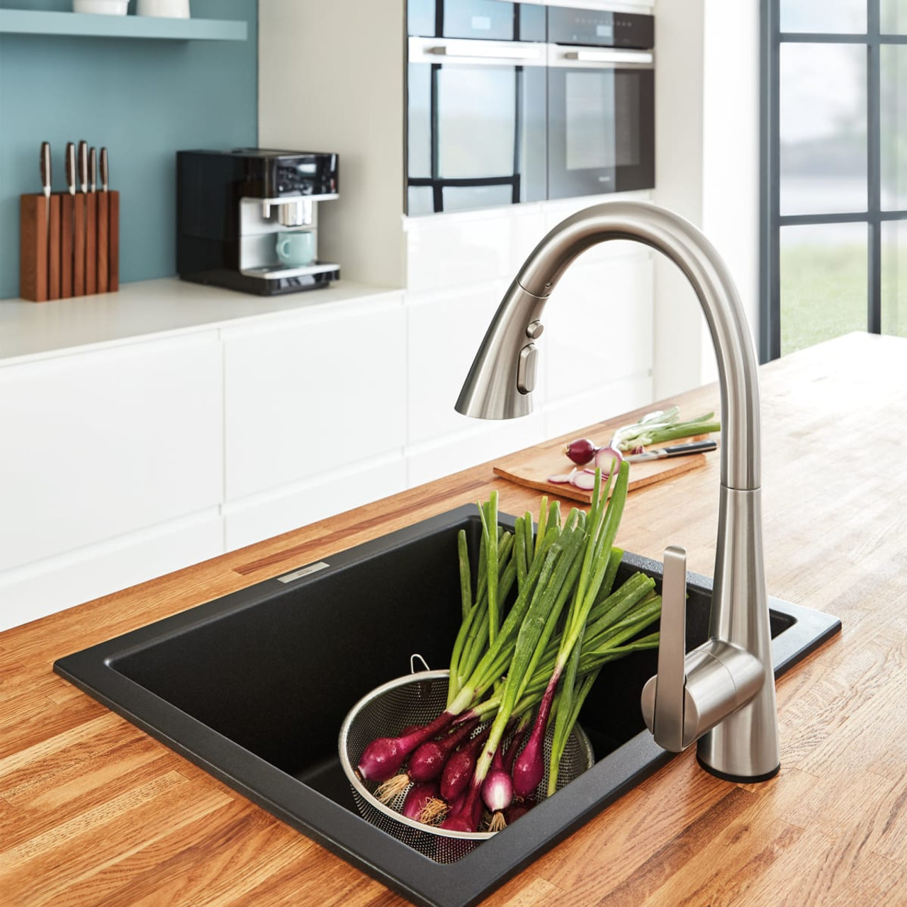 Grohe 30205DC2 Ladylux 1.75 GPM Touch Single-Handle Kitchen Faucet in Supersteel Infinity Finish