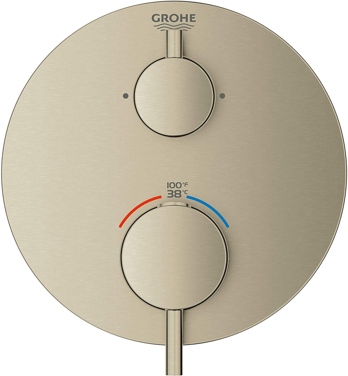 Grohe 24151EN3 Atrio Dual Function 2-Handle Thermostatic Trim in Brushed Nickel Infinity Finish