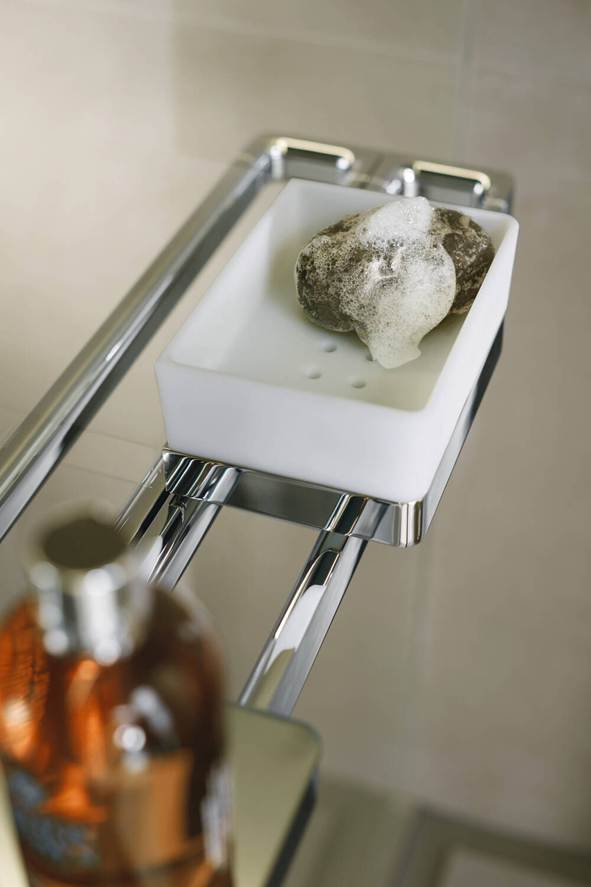 23" Rail Bath Towel Holder in Brushed Nickel Finish 23" Rail Bath Towel Holder in Brushed Nickel Finish