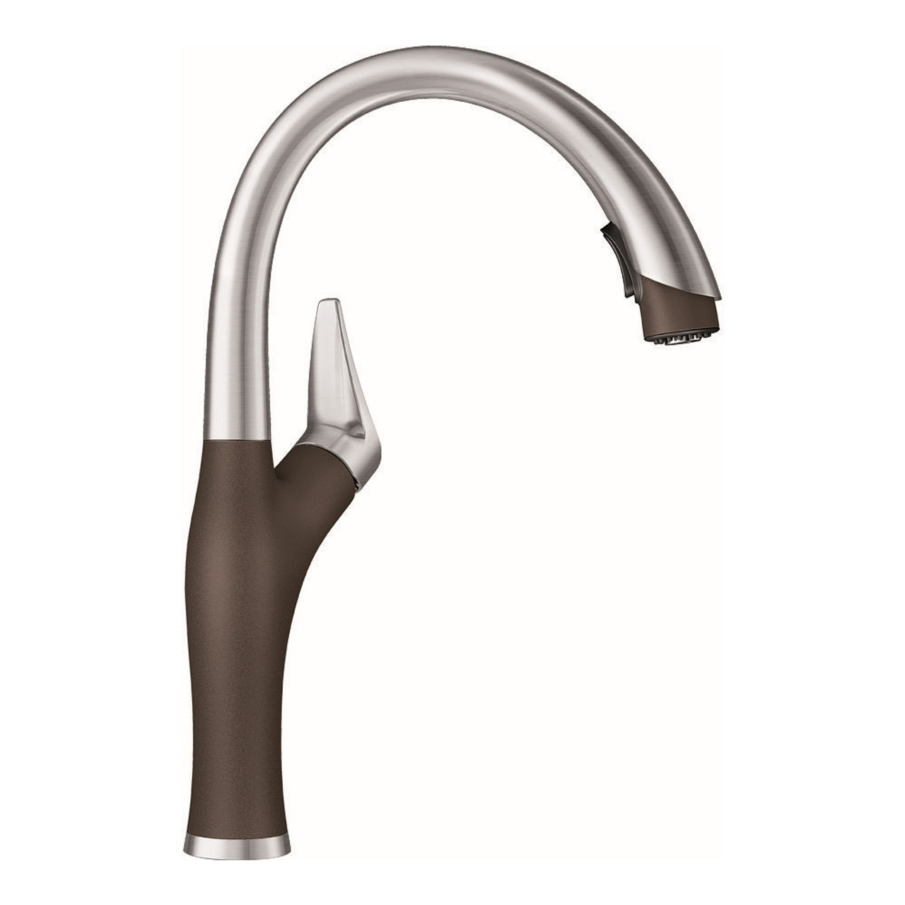 Blanco KF-442032 Artona Pull-Down Kitchen Faucet with Soap Dispenser in Caf