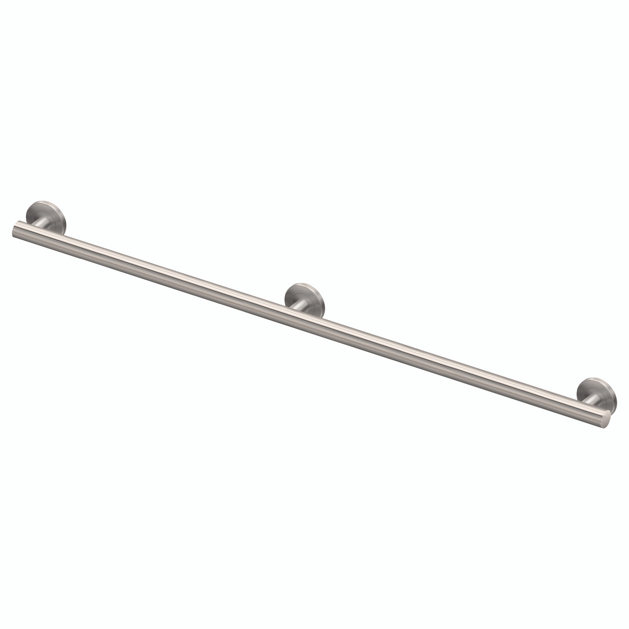 Stainless Steel 1-1/4-in Dia. 54-inch Grab Bar, in Brushed Stainless