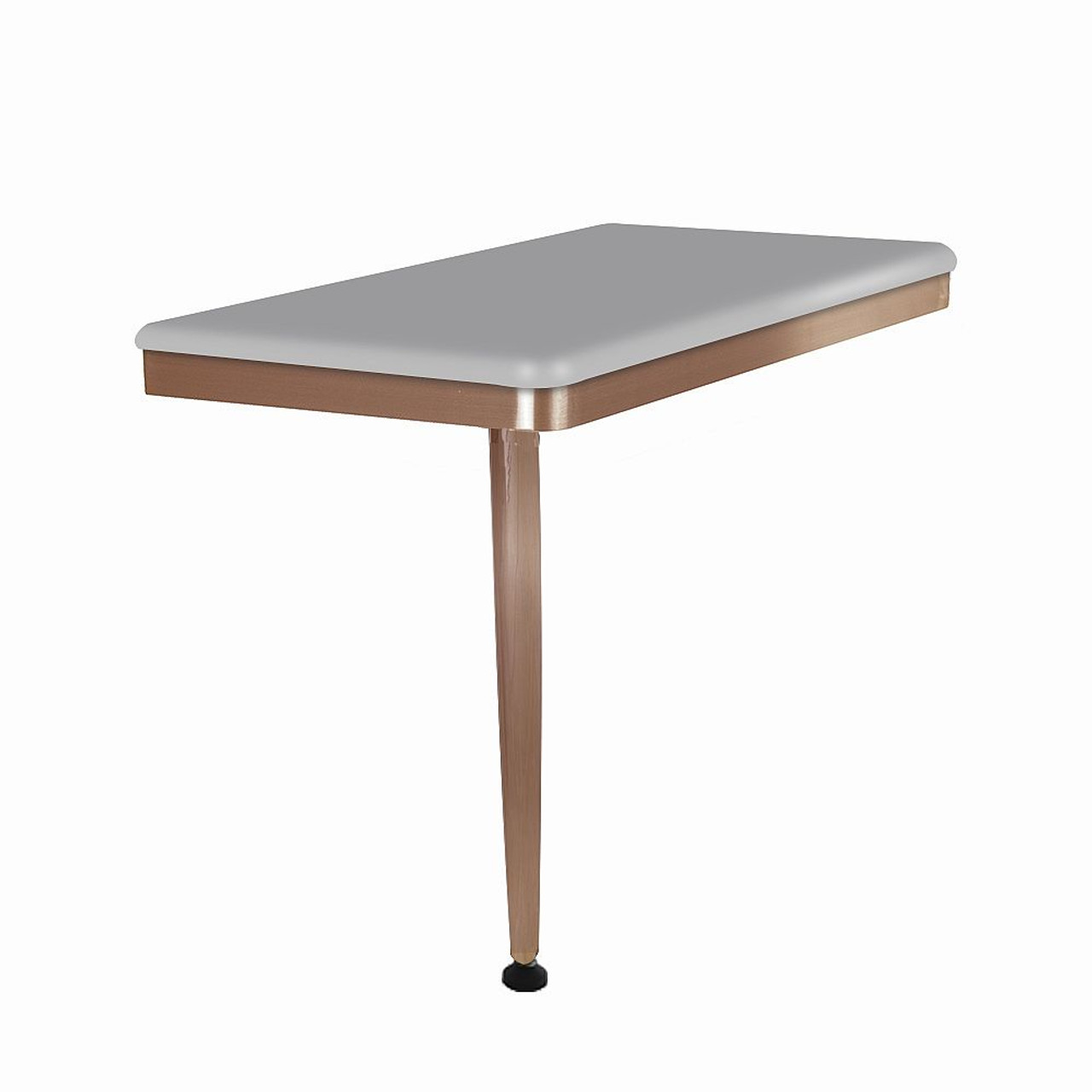 Transolid SSSL2412L-CB39 24in x 12in Left-Hand Shower Seat with PVD Coated Champagne Bronze Frame and Leg