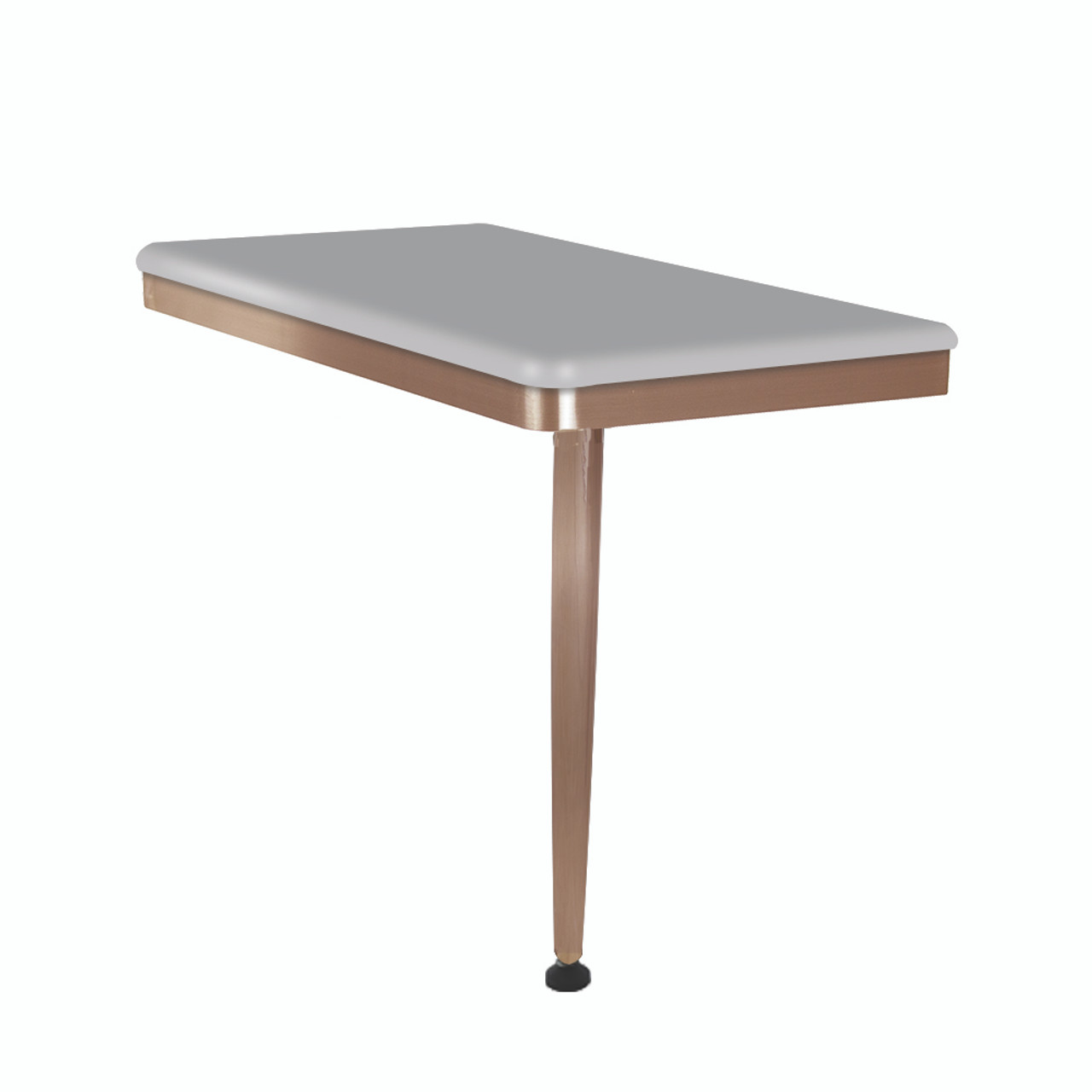 Transolid SSSL2412R-CB39 24in x 12in Right-Hand Shower Seat with PVD Coated Champagne Bronze Frame and Leg