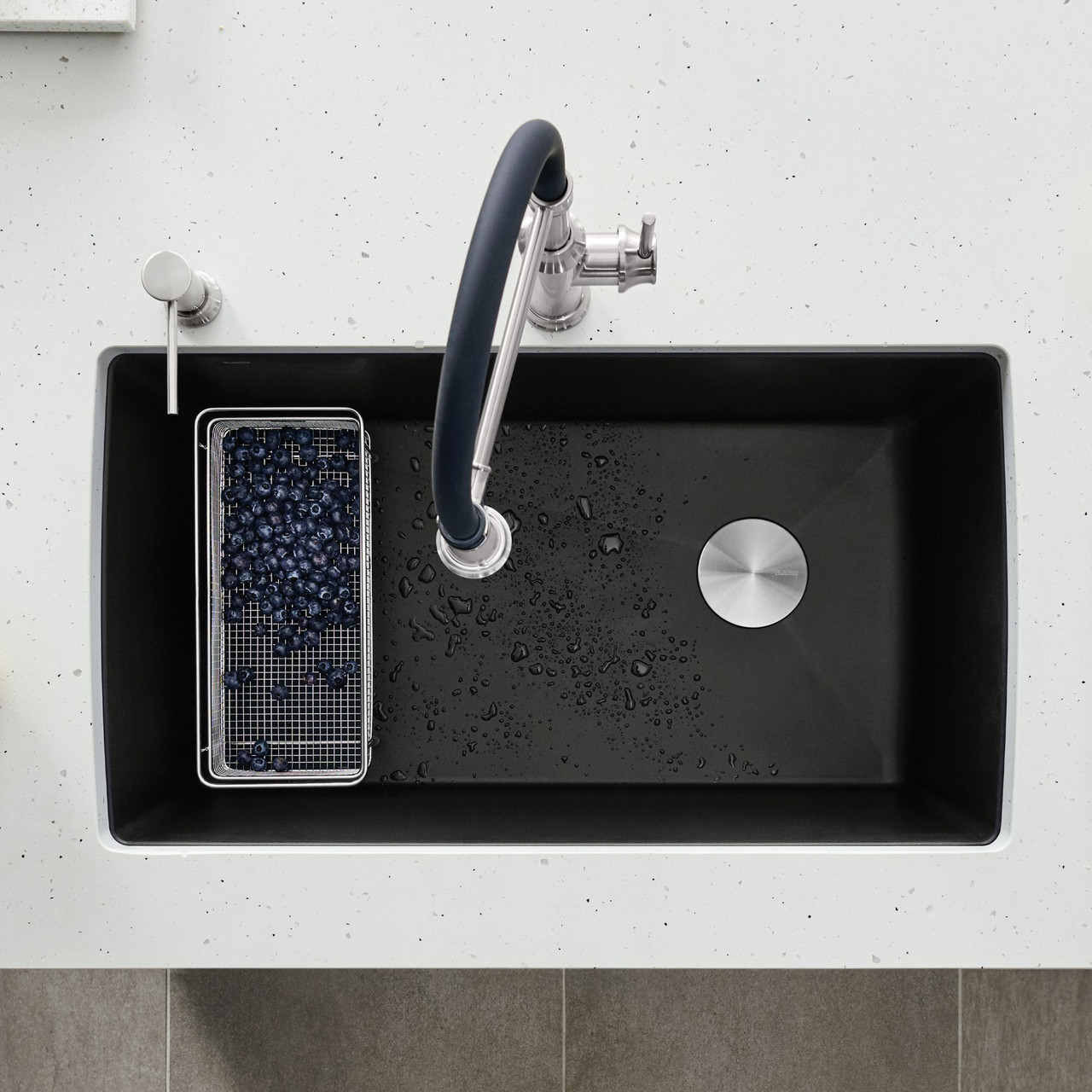 Blanco 442916 Diamond Super Single Bowl in Coal Black