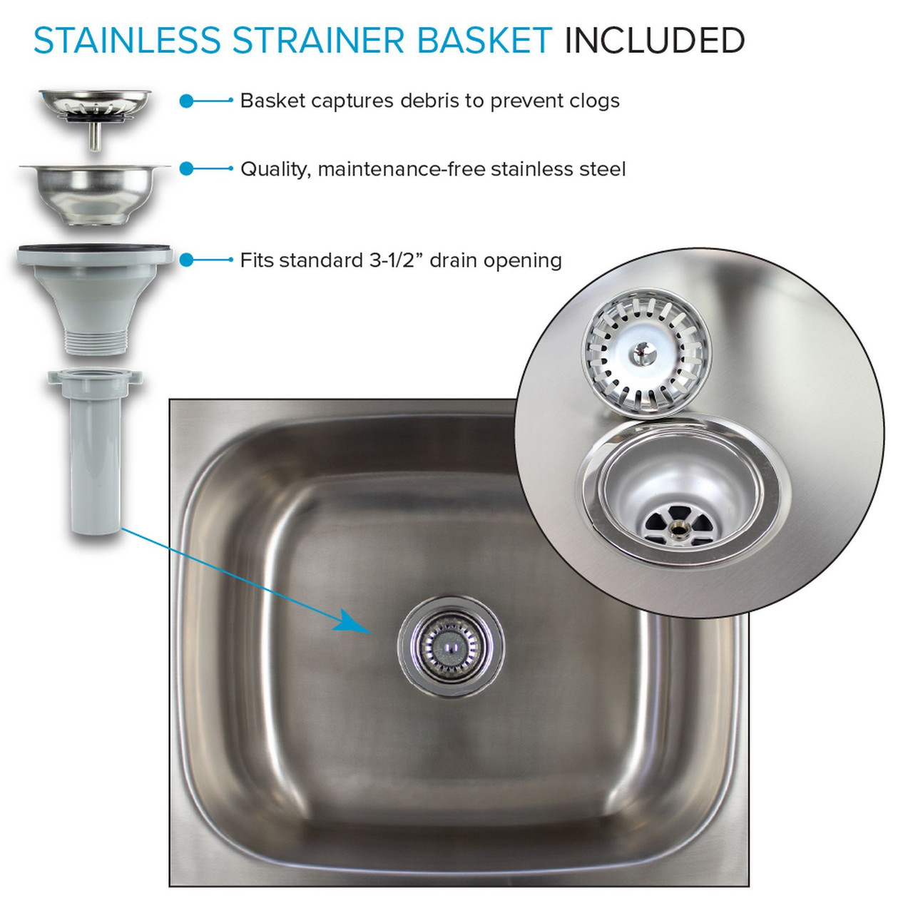 All-in-One 44.8-in x 22-in x 35-in Metal Undermount Laundry/Utility Sink and Cabinet in Matte Black