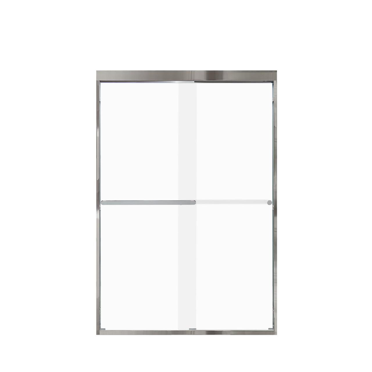 Transolid FBPT487008F-R-PC Frederick 45.75-47 in. W x 70 in. H Semi-Frameless Bypass Shower Door in Polished Chrome with Frosted Glass 