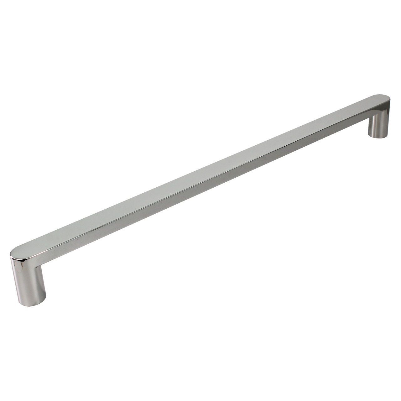 Frameless bypass shower door in polished chrome frame finish with smooth clear glass texture and classic Riley handles 48-in W x 80-in H