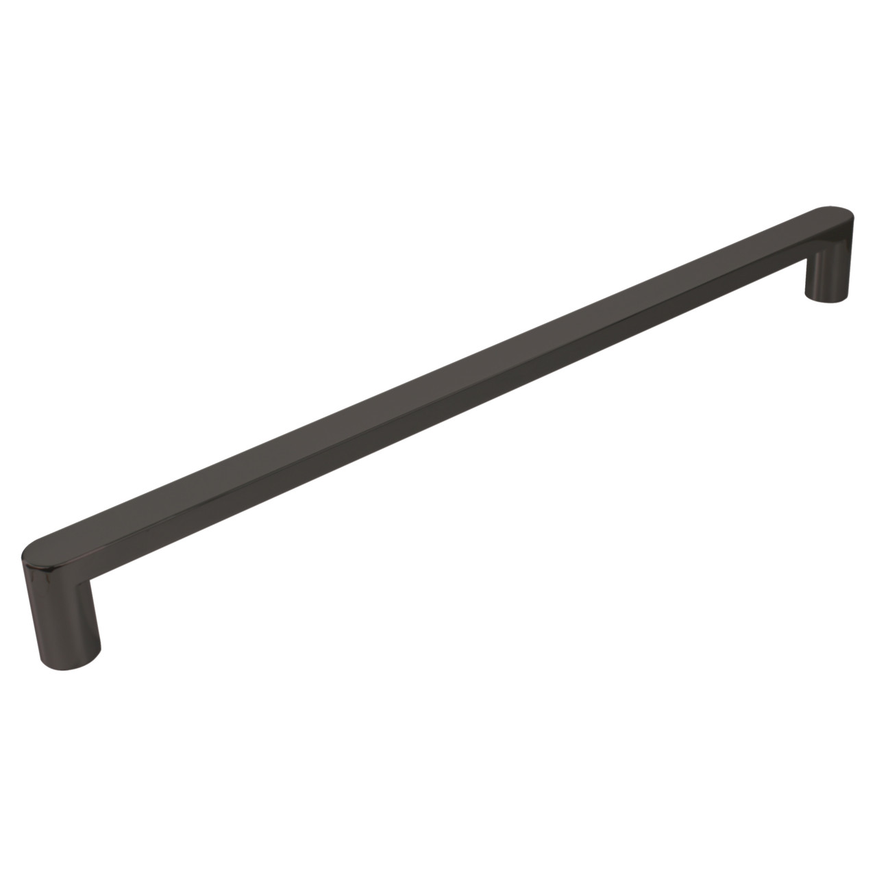 Transolid IPD487610C-R-MB Semi-frameless pivot shower door in matte black frame finish with smooth glass texture 44-in to 48-in W x 76-in H