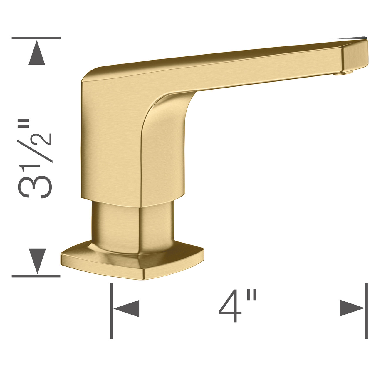 Blanco 442988 Rivana Soap Dispenser in Satin Gold