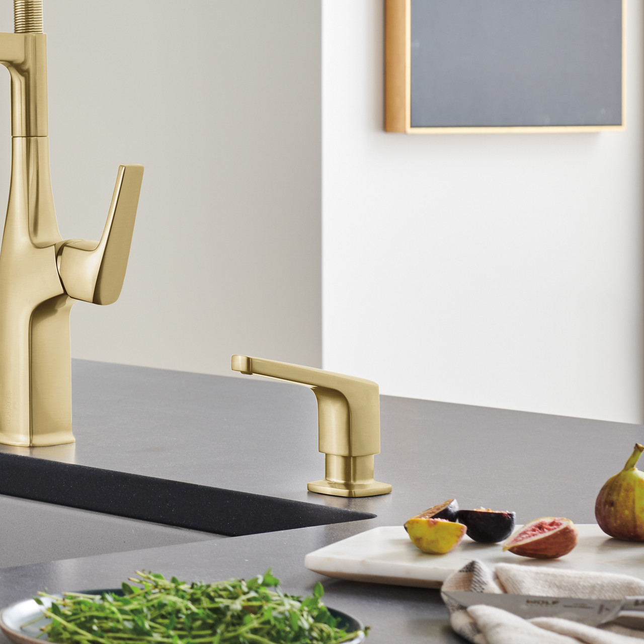 Blanco 442988 Rivana Soap Dispenser in Satin Gold