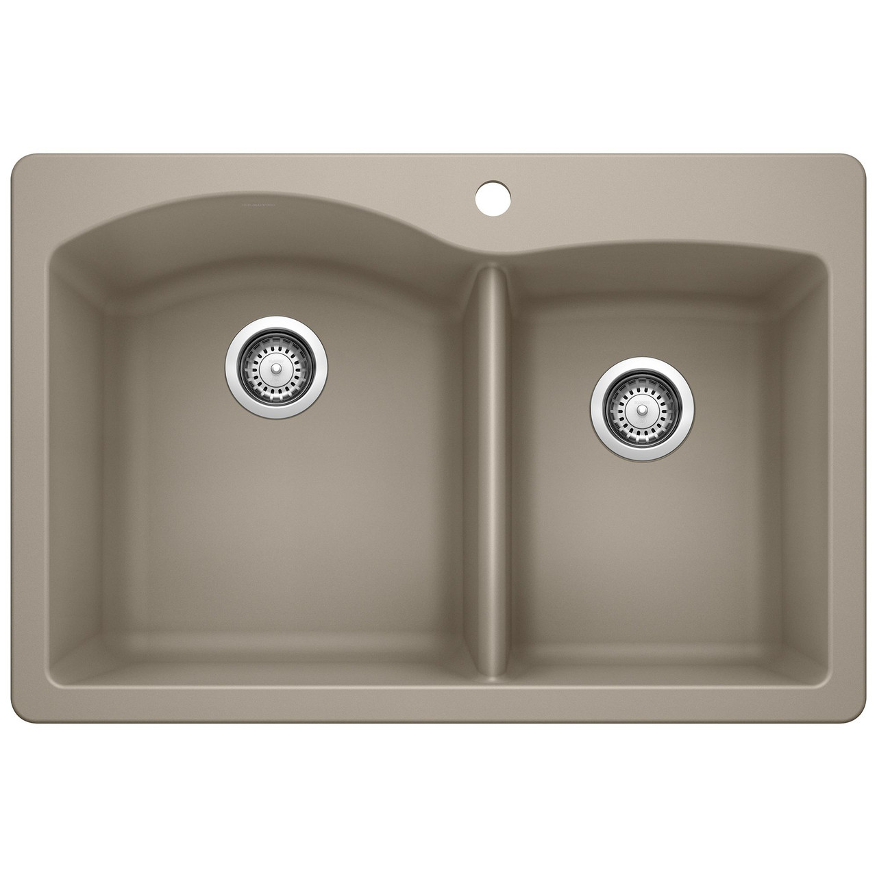 Blanco KA-441283 Diamond 1-3/4 Bowl Dual Mount Sink Kit in Truffle
