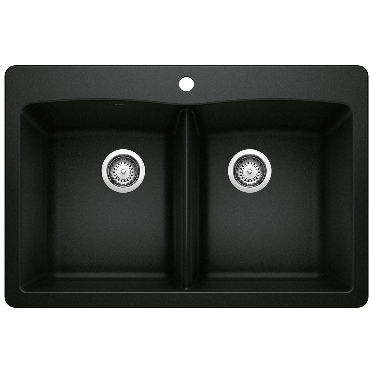 Blanco KA-442912 Diamond Equal Double Dual Mount Sink Kit in Coal Black