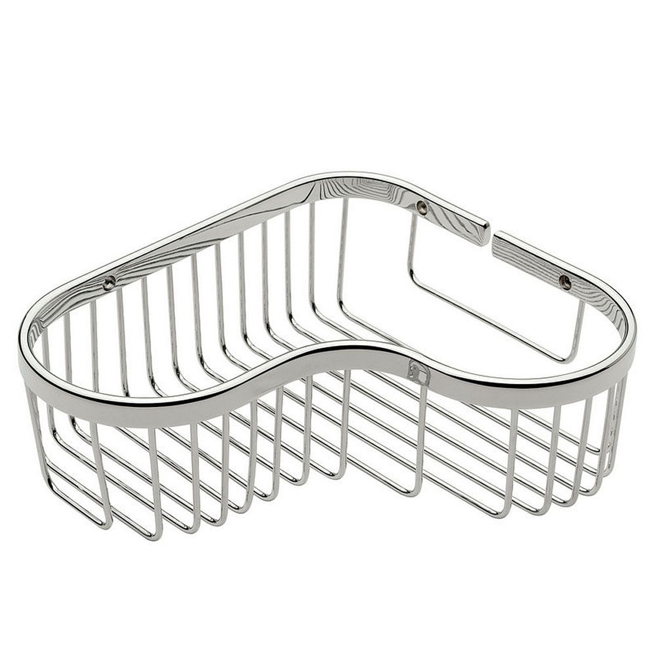 9.7in Brass Wall Mounted Wire Corner in Polished Chrome 9.7in Brass Wall Mounted Wire Corner in Polished Chrome