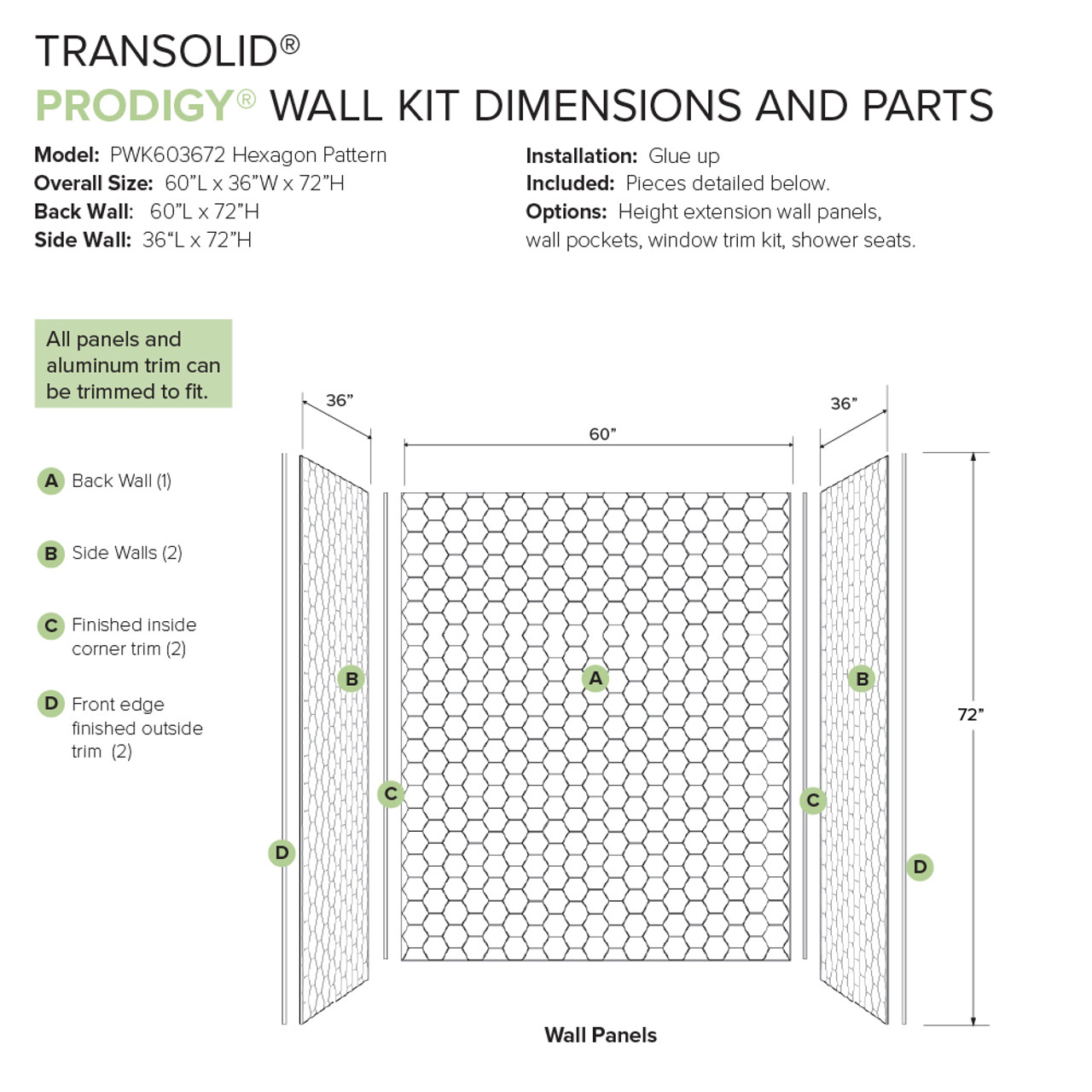 Transolid Prodigy PWK603672-331 60