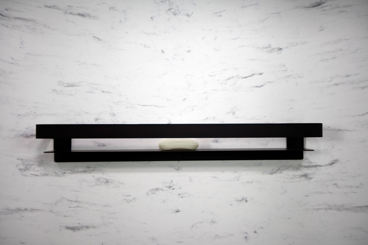 Transolid JGBS30-MB Transolid JGBS30-MB Jocelyn 30-in Grab Bar Shelf; Matte Black