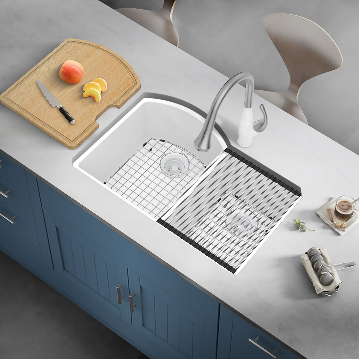 Radius All-In-One Undermount Kitchen Sink Kit