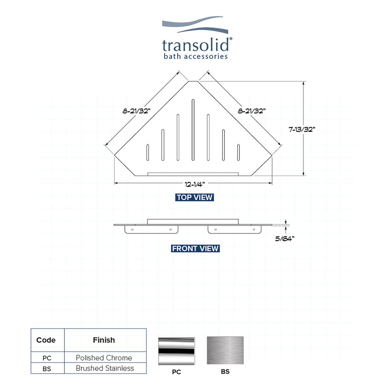 Transolid K-SSC Shower Shelf Kit