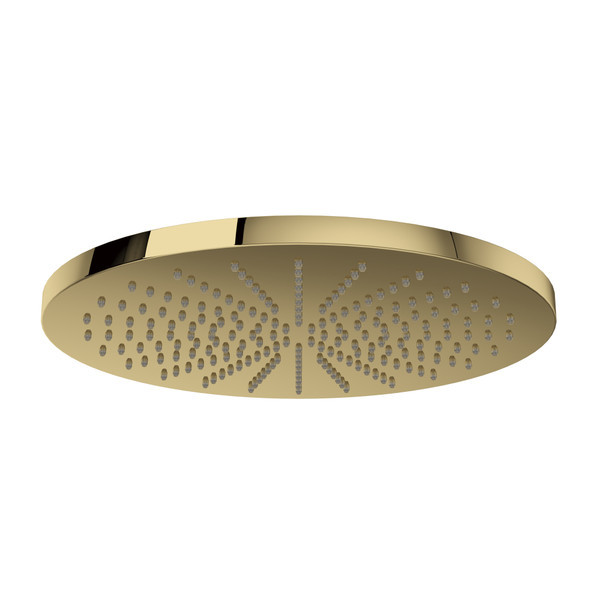 Rohl 1079/8ULB 12-in Rain Showerhead, Unlacquered Brass