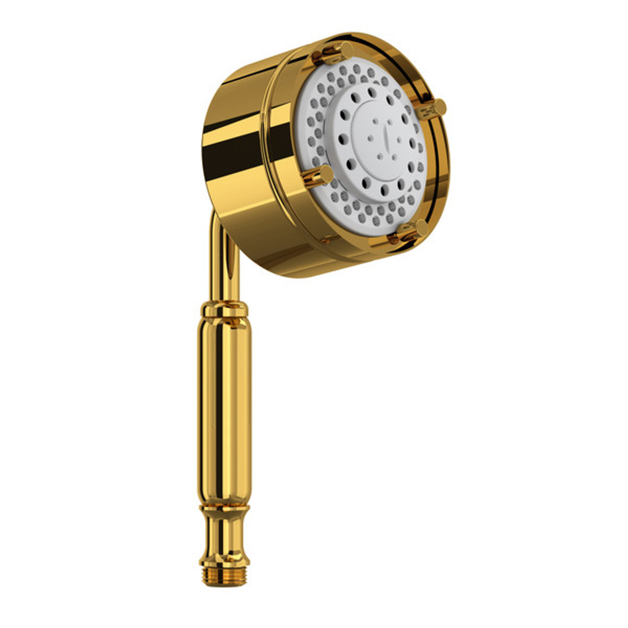 Rohl 402HS5ULB 4-in 5-Function Handshower, Unlacquered Brass