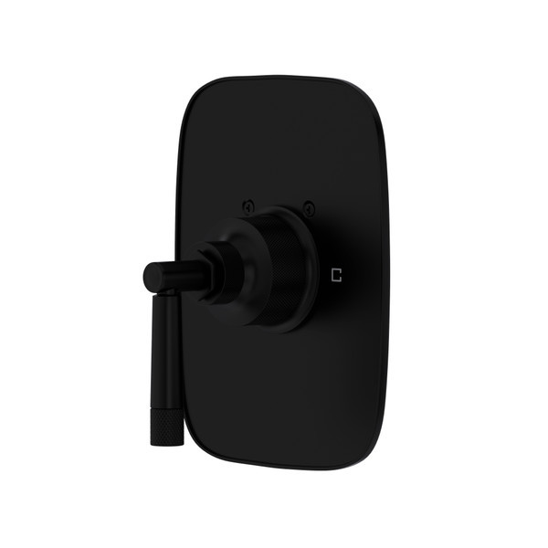Rohl MB2040NLMMB Graceline Thermostatic Trim Plate without Volume Control, Matte Black