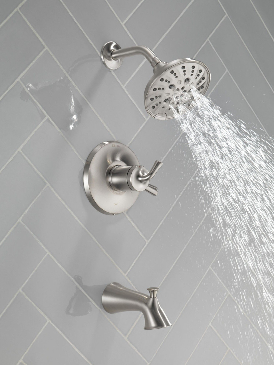 Delta T17433-SS Kayra Monitor 17 Series Tub and Shower Trim, Stainless