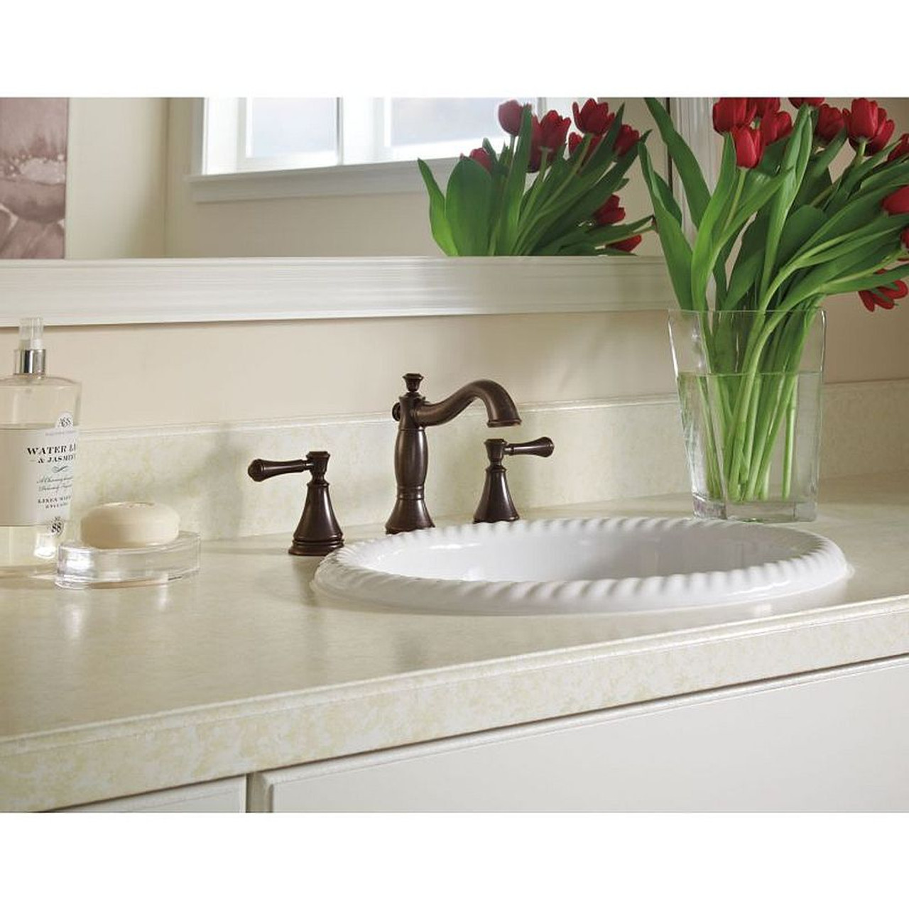 Delta 3597LF-RBMPU Cassidy Two Handle Widespread Lavatory - Metal Pop-Up in Venetian Bronze
