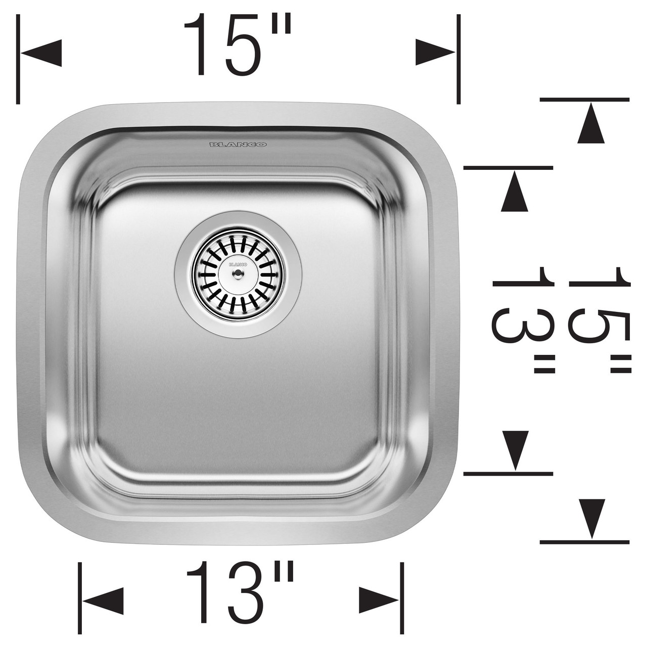 Bar Under Bowl, 6.5in D in Stainless Steel