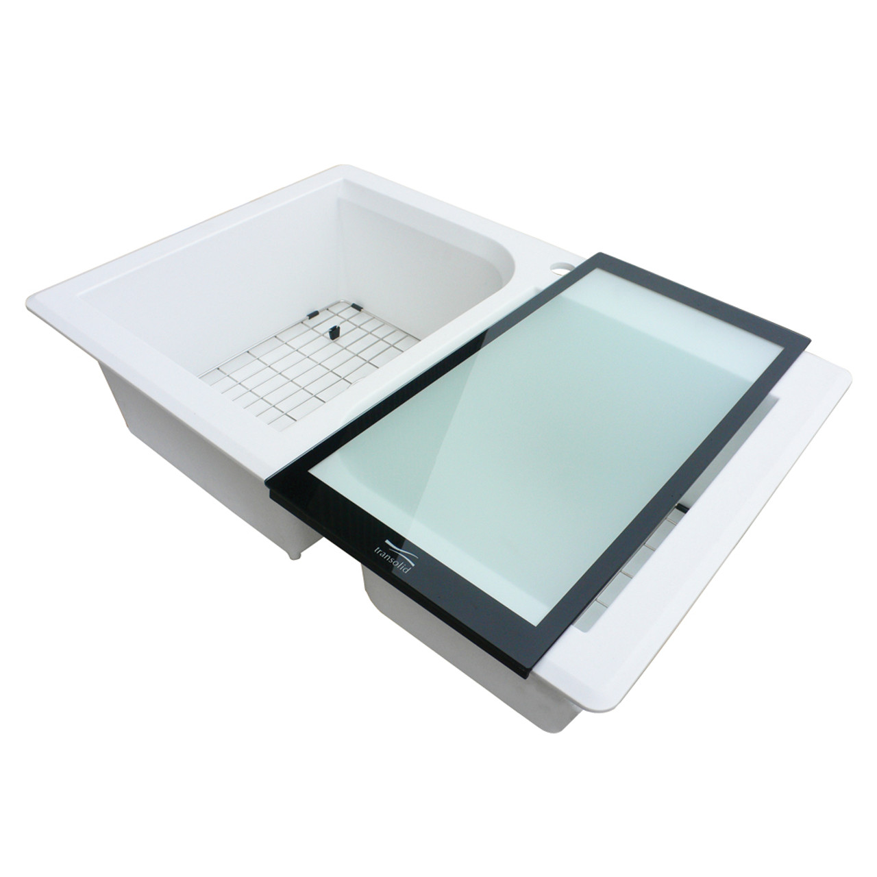 Bottom Stainless Steel Sink Grid Set for Radius RTDO3322, RUDO3120 silQ Granite Kitchen Sinks