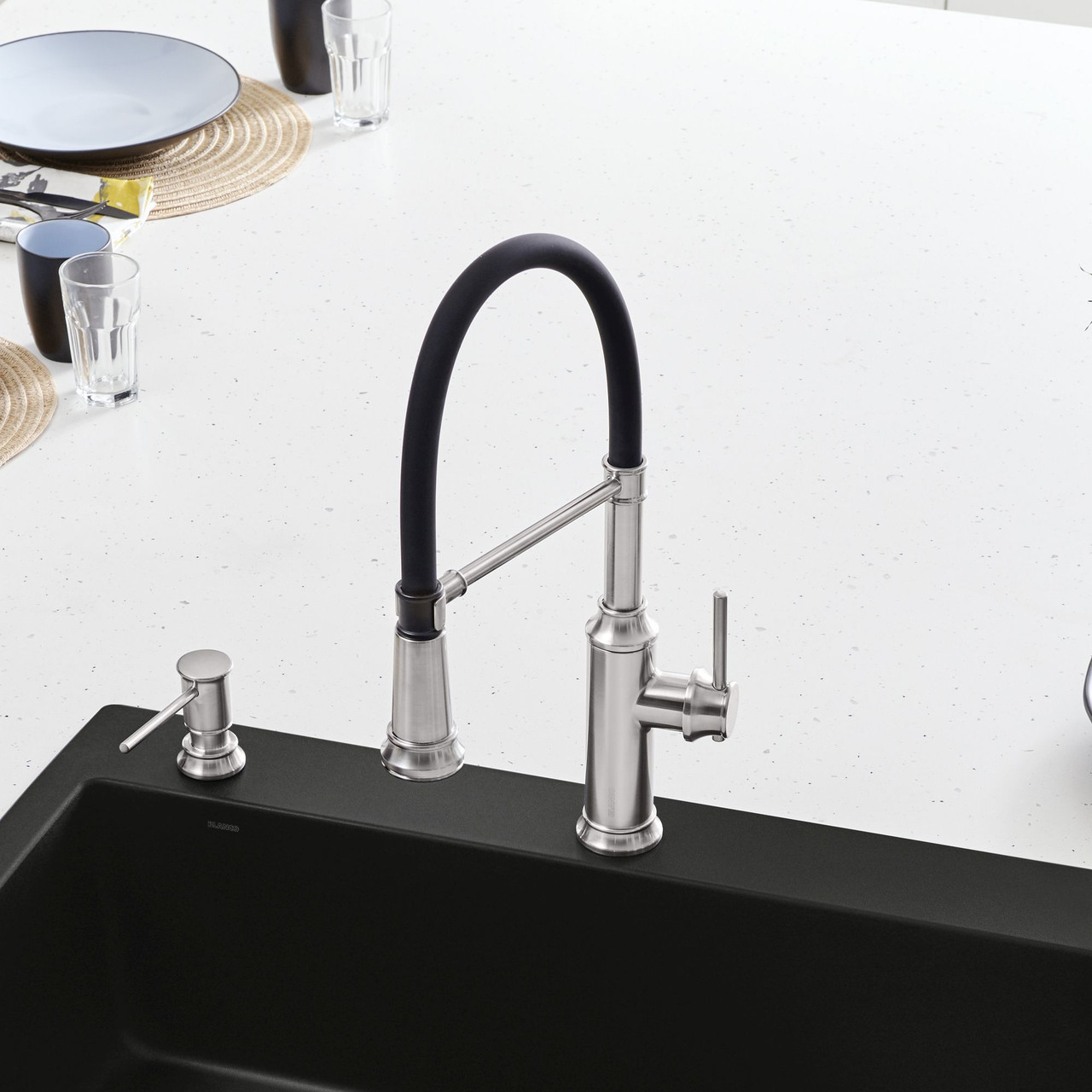 Semi-Pro Kitchen Faucet 1.5 gpm in Stainless Finish