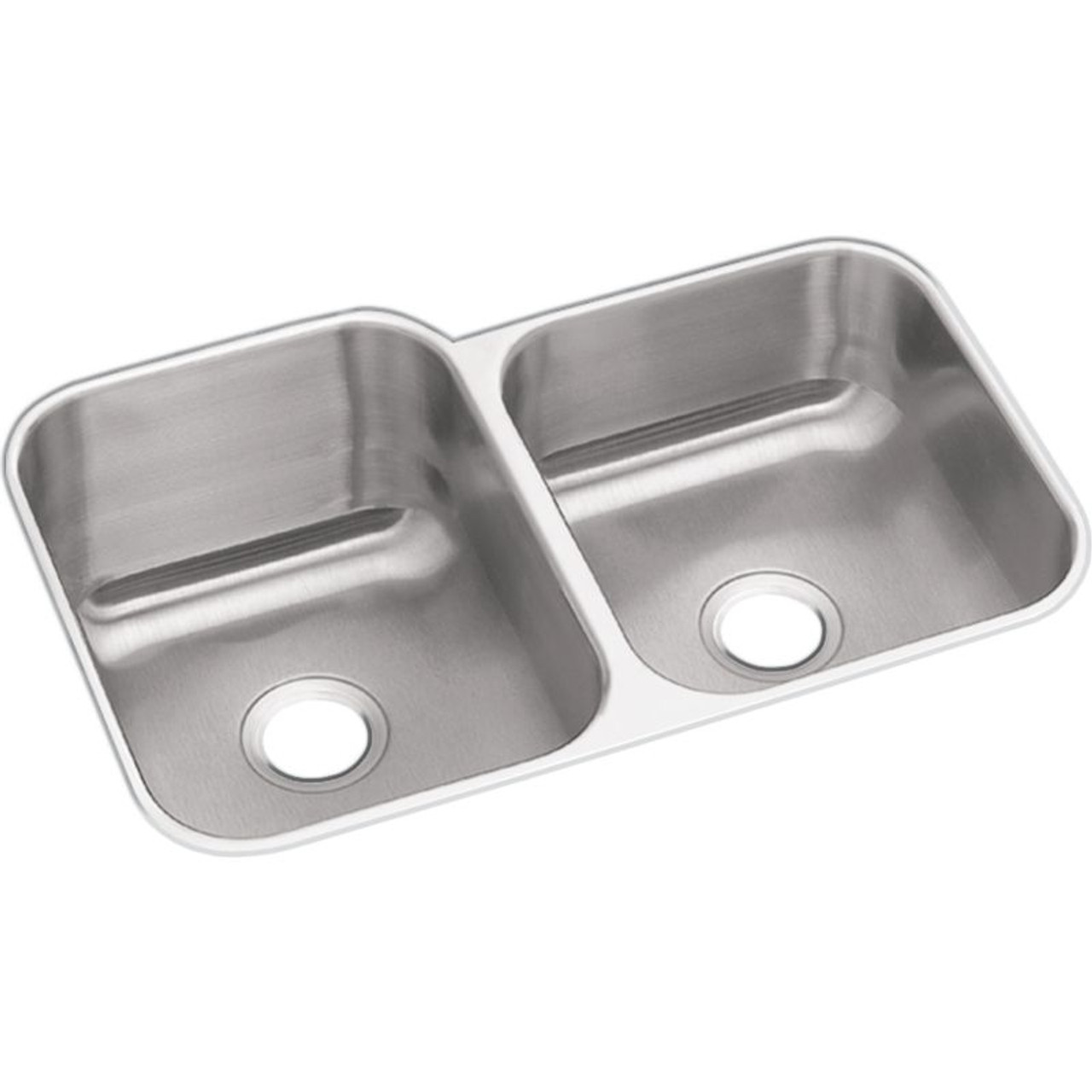Stainless Steel Double Bowl Undermount Sink in Radiant Satin Stainless Steel Double Bowl Undermount Sink in Radiant Satin
