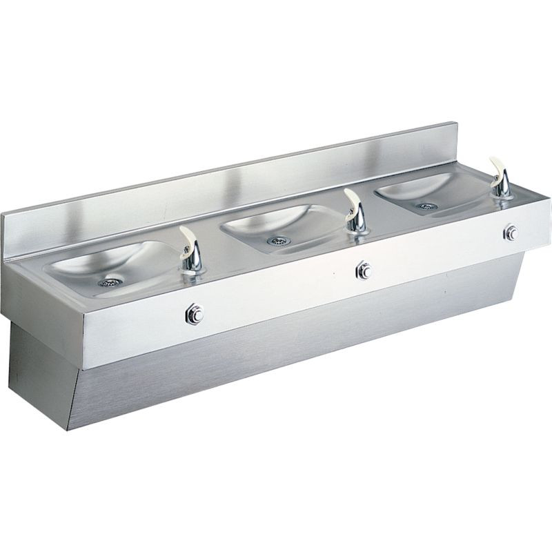 Multi-Station Drinking Fountain in Stainless Steel