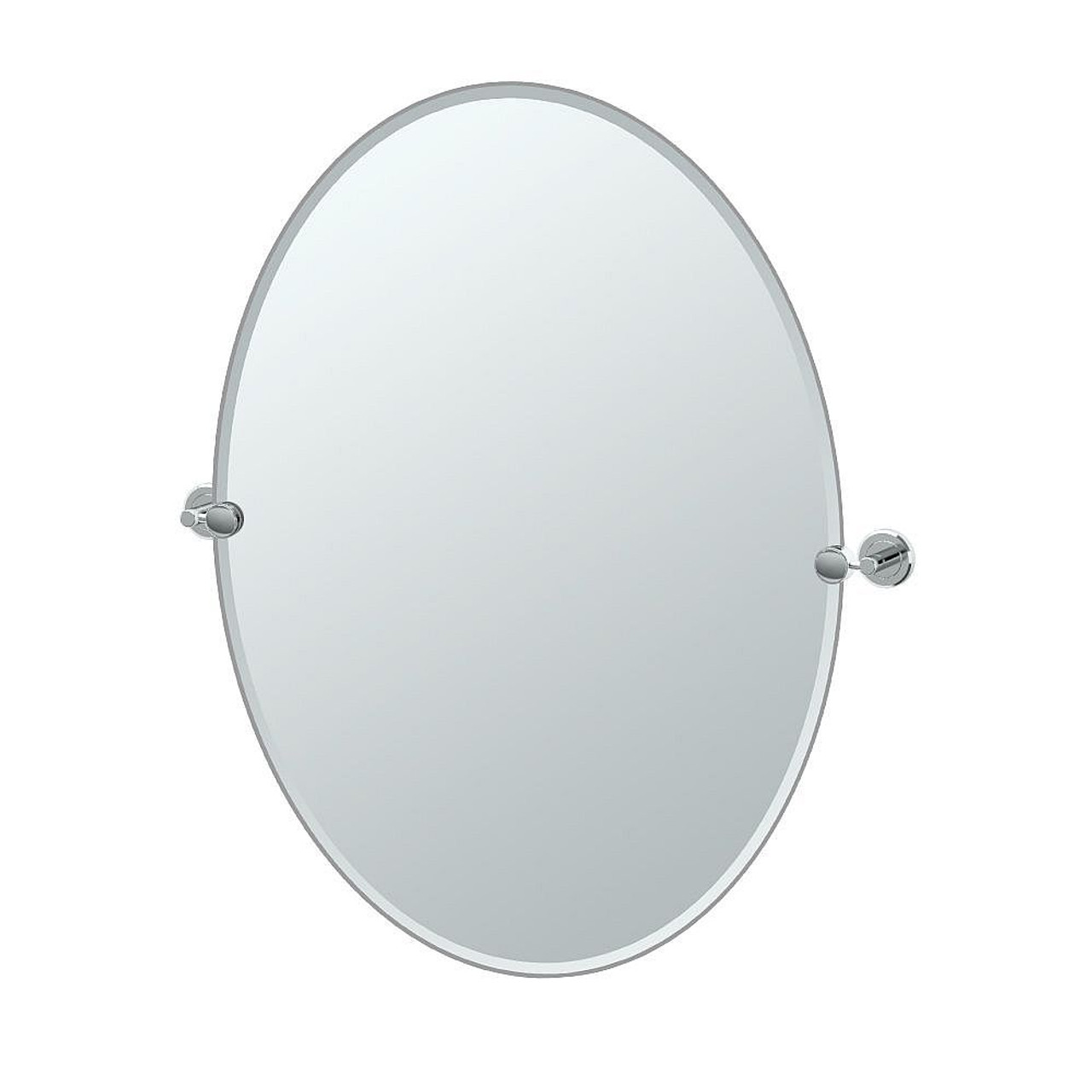 5-Piece Bathroom Accessory Kit with Mirror, Chrome 5-Piece Bathroom Accessory Kit with Mirror, Chrome