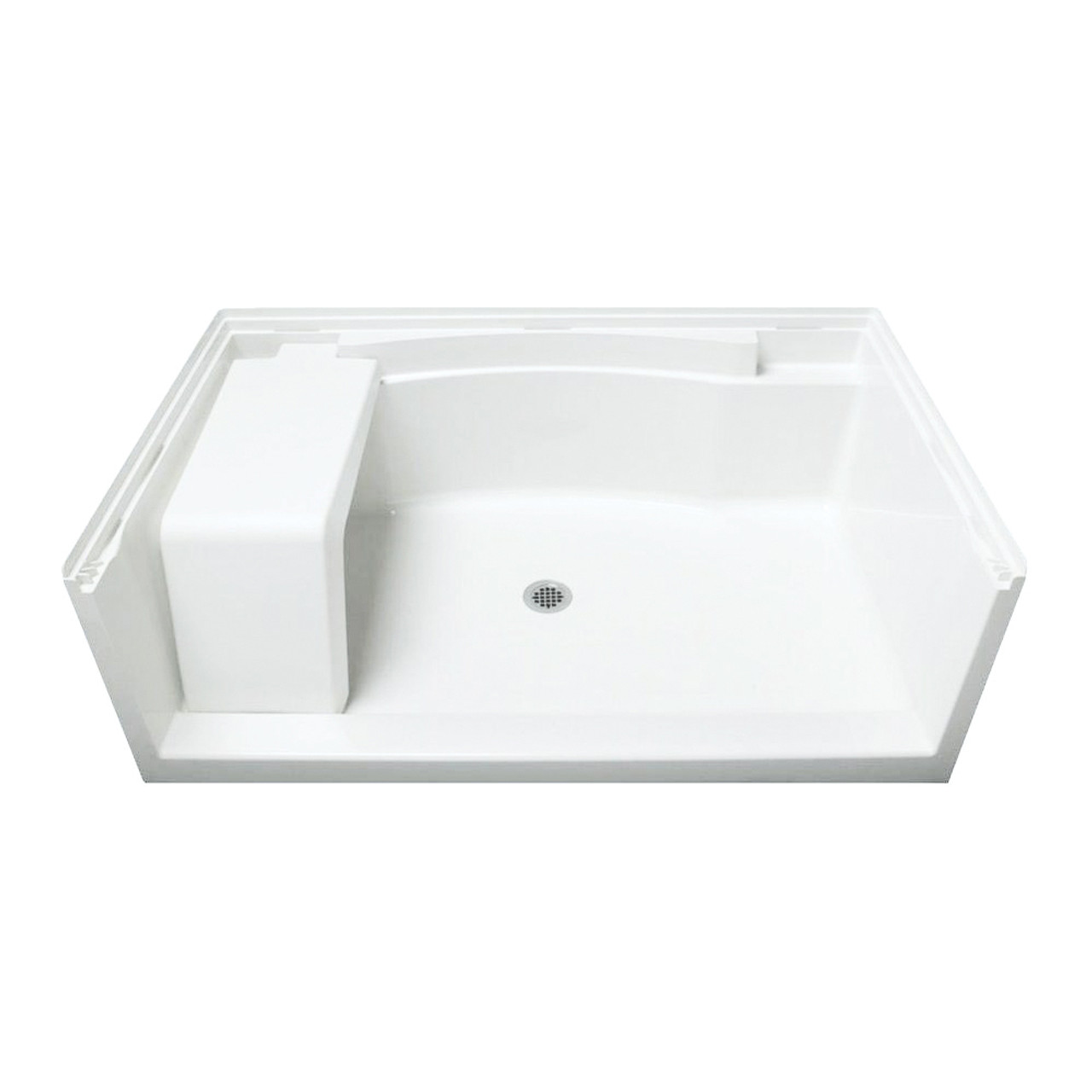 60-in x 36-in Shower Base, Walls and Door Kit, in White/Nickel with Clear Glass 60-in x 36-in Shower Base, Walls and Door Kit, in White/Nickel with Clear Glass