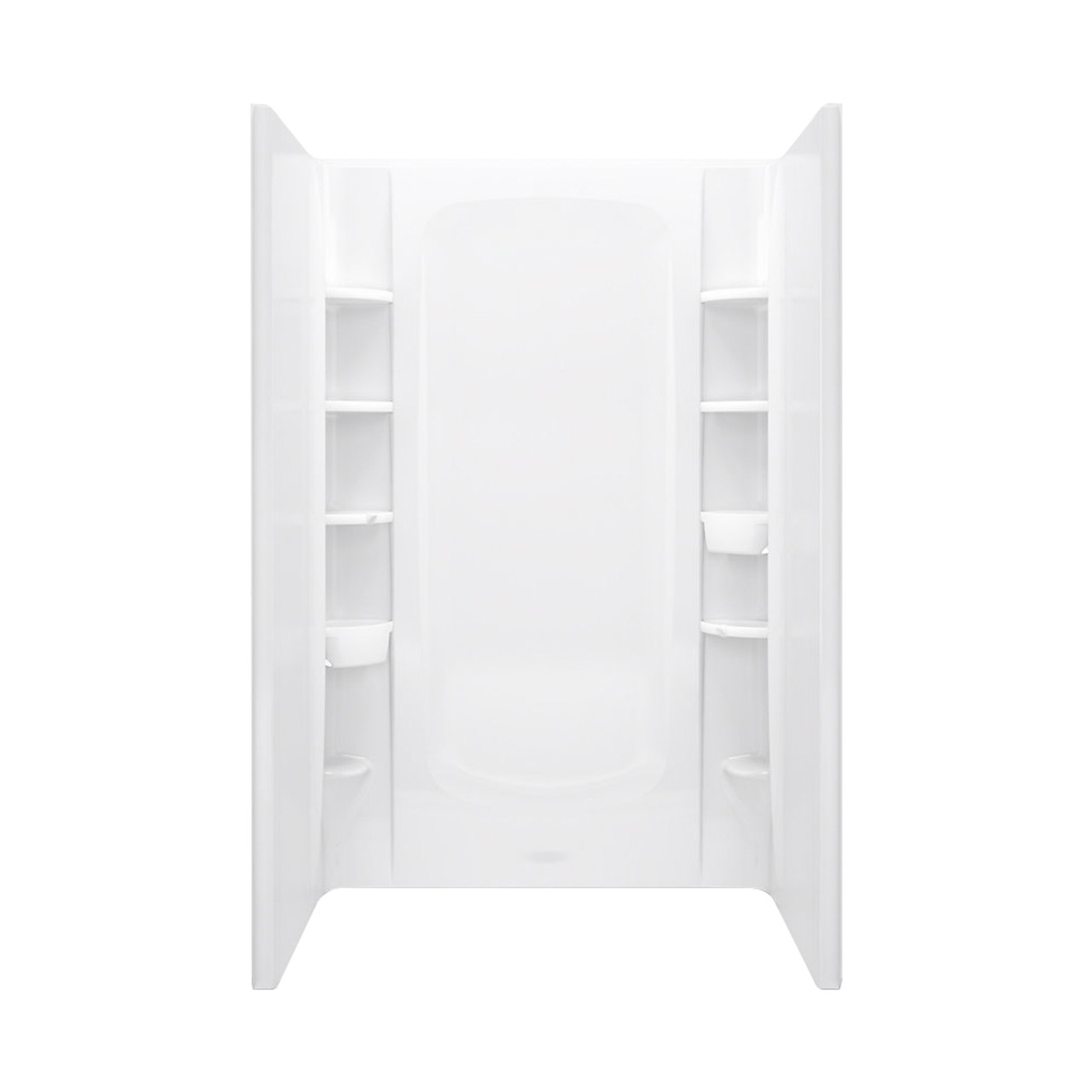 48-in x 34-in Shower Base, Walls and Door Kit, in White/Nickel with Clear Glass 48-in x 34-in Shower Base, Walls and Door Kit, in White/Nickel with Clear Glass
