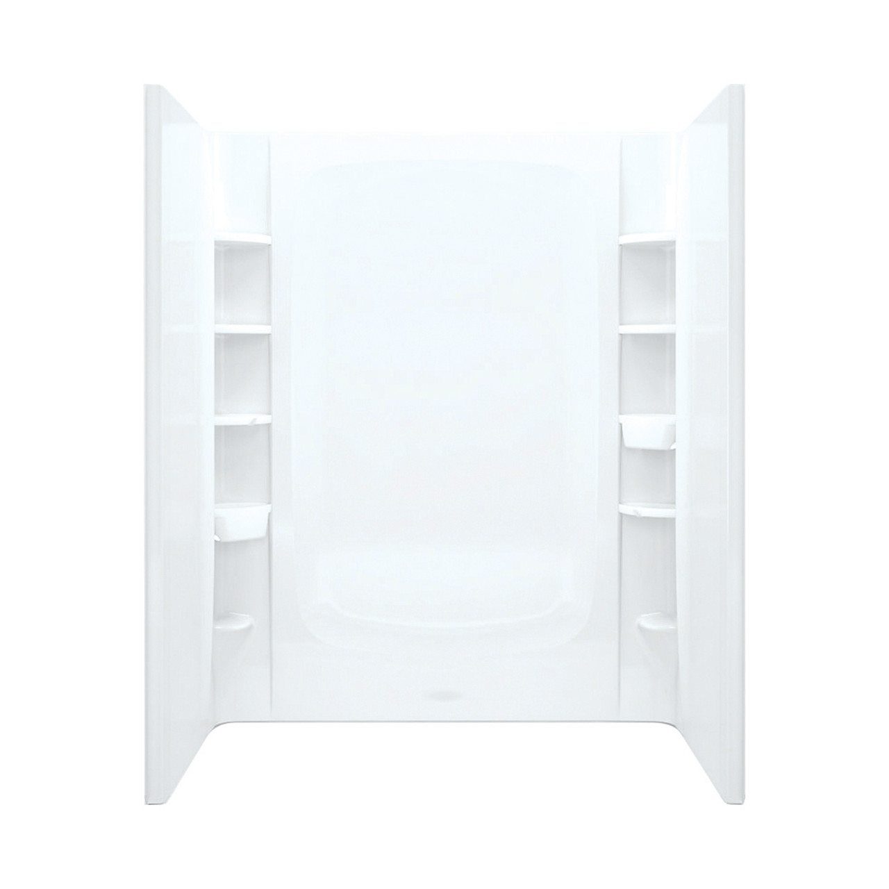 Sterling 7233-5475NC-0 60-in x 34-in Shower Base, Walls and Door Kit, in White/Nickel with Clear Glass Sterling 7233-5475NC-0 60-in x 34-in Shower Base, Walls and Door Kit, in White/Nickel with Clear Glass