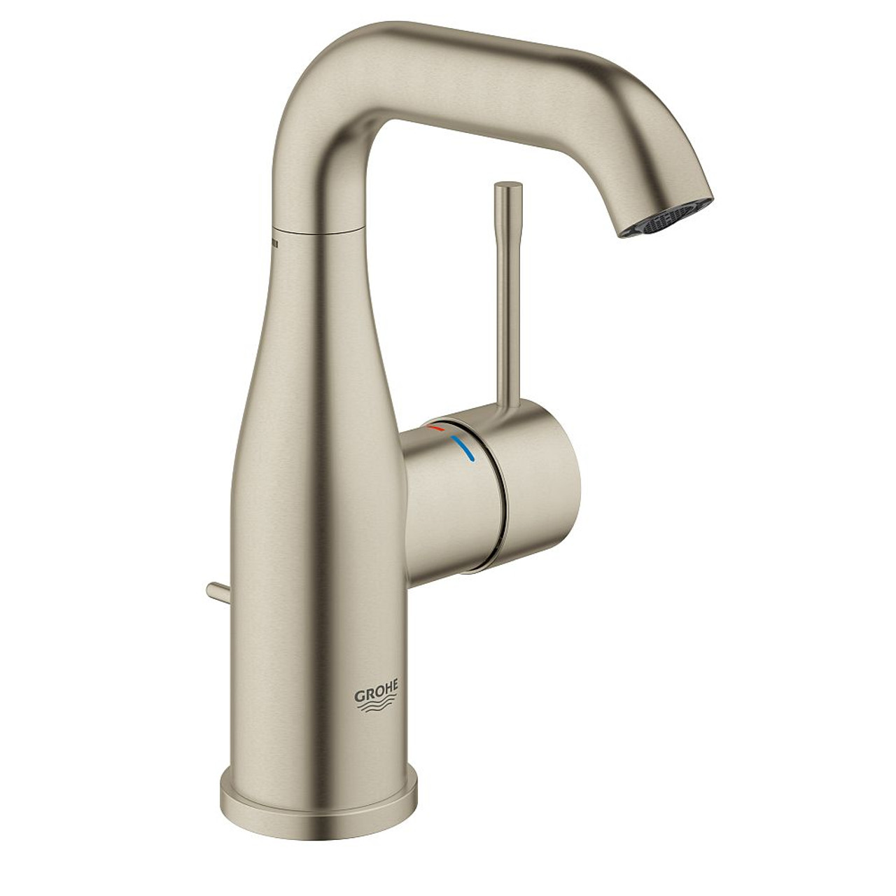 Grohe 23485ENA Essence Single Hole Single-Handle M-Size Bathroom Faucet in Brushed Nickel