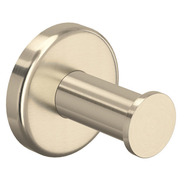 Rohl LO7STN Lombardia Wall Mount Single Robe Hook, Satin Nickel