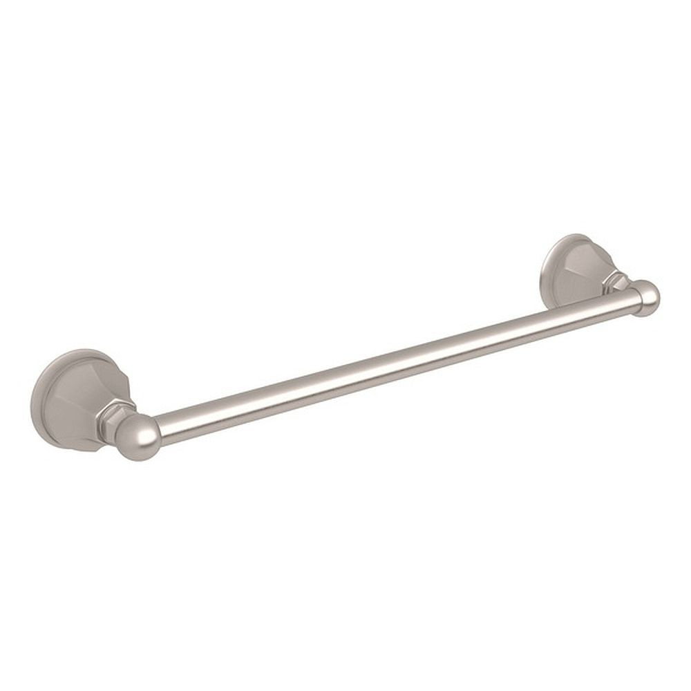Rohl A6886/18STN 18-in Single Towel Bar in Satin Nickel