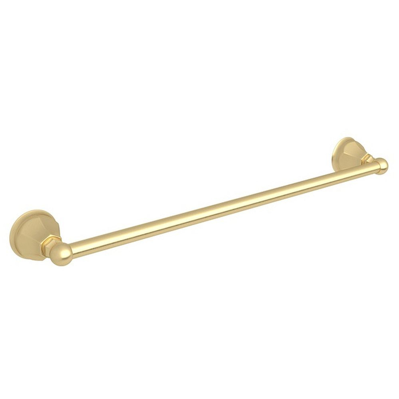 24-in Single Towel Bar in Satin Unlacquered Brass 24-in Single Towel Bar in Satin Unlacquered Brass