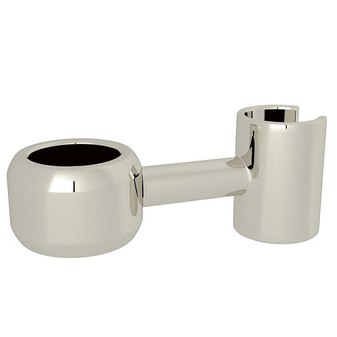 Meda Floor Leg Mount Handshower Holder in Satin Nickel