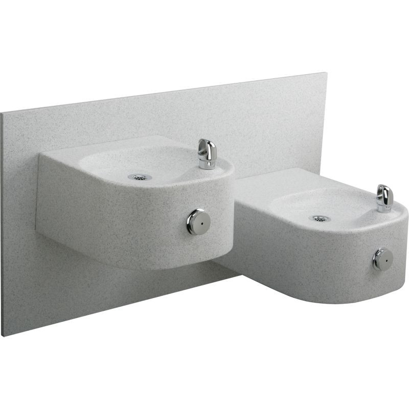 Elkay EDFPVR217RC ADA Bi-Level Composite Fountain in White Granite
