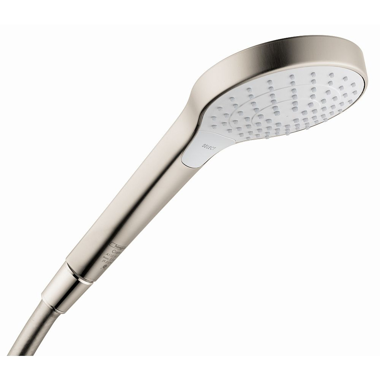 Hansgrohe 26803821 Croma Select S 2.5 GPM Vario-Jet Handshower 110, In Brushed Nickel
