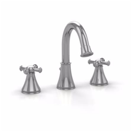 Widespread Lavatory Faucet with Cross Handles in Polished Chrome