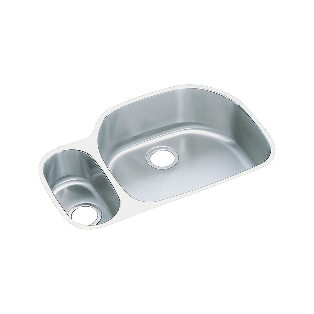 Elkay KF-ELUH3221L 31.563-in X 21.125-in Stainless Steel Undermount Kitchen Sink Kit